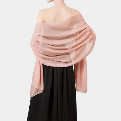 Truedames Lightweight Chiffon Shawl Scarf Wrap In Pink