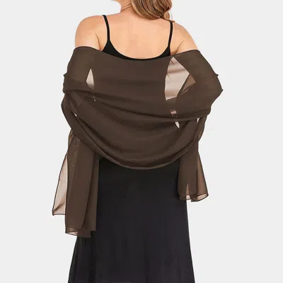 Truedames Lightweight Chiffon Shawls Scarves Wraps In Gray