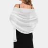 Truedames Lightweight Chiffon Shawls Scarves Wraps In White