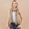 Truedames Lightweight Crinkle Textured Sheer Scarf / Open Front Kimono Poncho Wrap In Neutral
