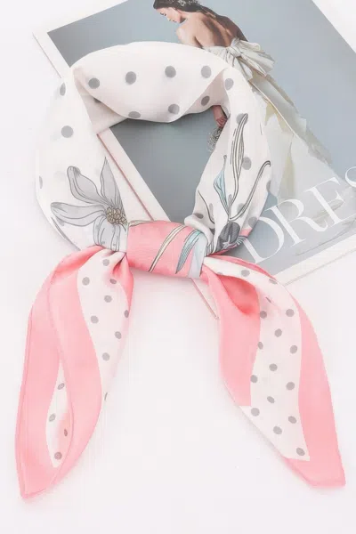 Truedames Lightweight Floral Bandana For Effortless Styling In Pink