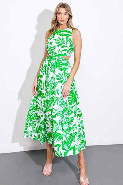Truedames Live Your Truth Woven Midi Dress In Multi