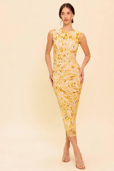 Truedames Living In Wonderland Woven Maxi Dress In Gray