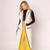 Truedames Long Hood Vest In Neutral