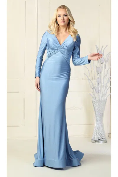 Truedames Long Sleeve Bodycon Dress In Blue