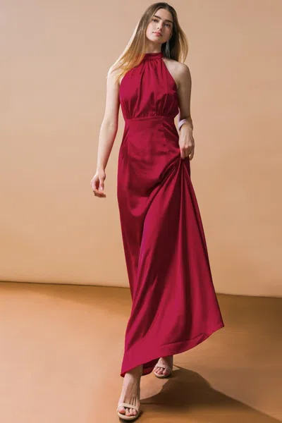 Truedames Lookbook Favorite Woven Midi Dress In Red