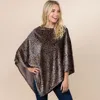 Truedames Loose Fit Leopard Print Poncho In Animal Print
