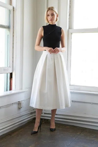Truedames Love Of Mine Woven Midi Skirt In White
