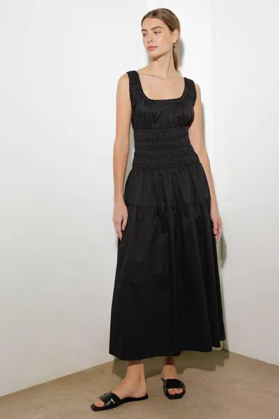 Truedames Loveliest Looks Black Woven Midi Dress