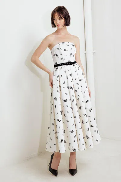 Truedames Lovely Cultivated Woven Midi Dress In Multi