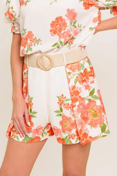 Truedames Lovely Days Ivory Woven Short In White
