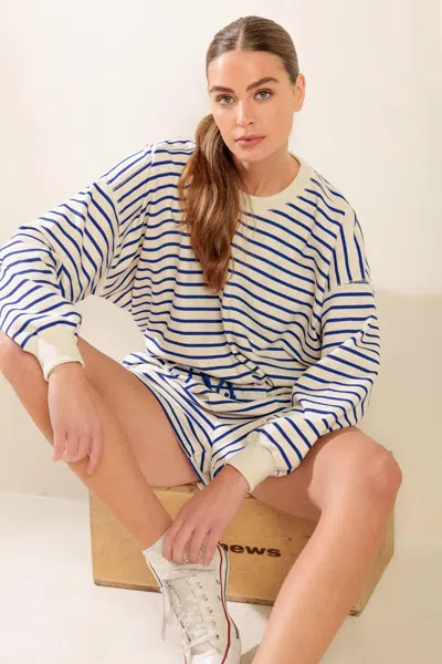Truedames Lover Girl French Terry Top In White