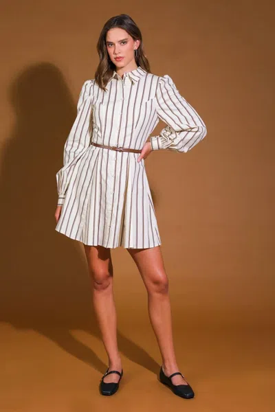 Truedames Lucky To Have You Woven Mini Dress In White