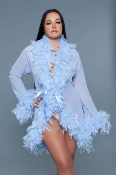 Truedames Lux Robe In Blue