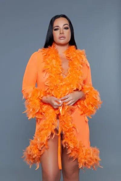 Truedames Lux Robe In Orange