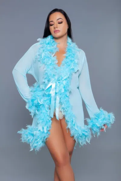 Truedames Lux Robe In Blue