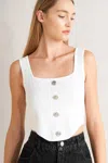 Truedames Luxe Basic Sweater Top In White
