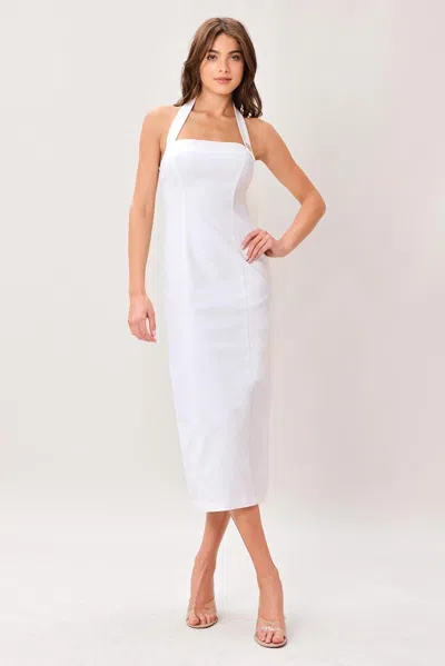 Truedames Luxe Essence Woven Midi Dress In White