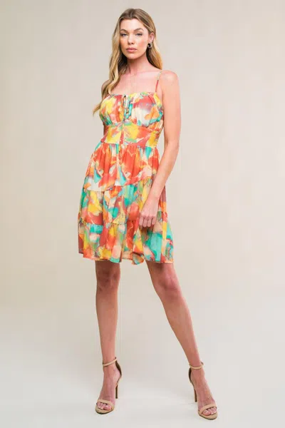 Truedames Majestic Energy Woven Mini Dress In Multi