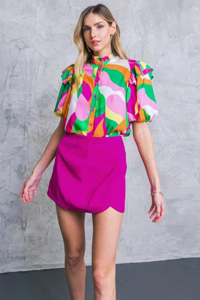 Truedames Make Them Proud Woven Top In Multi