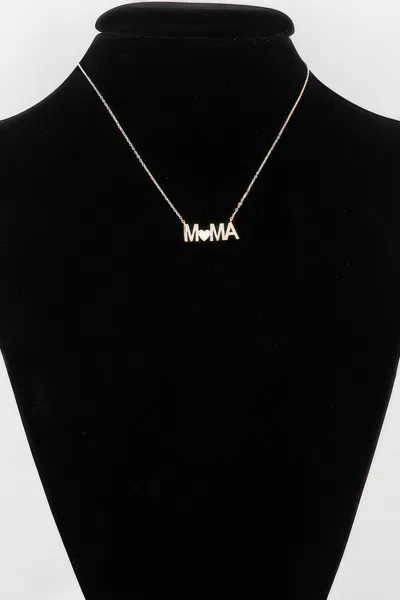 Truedames Mama Heart Necklace In Gold