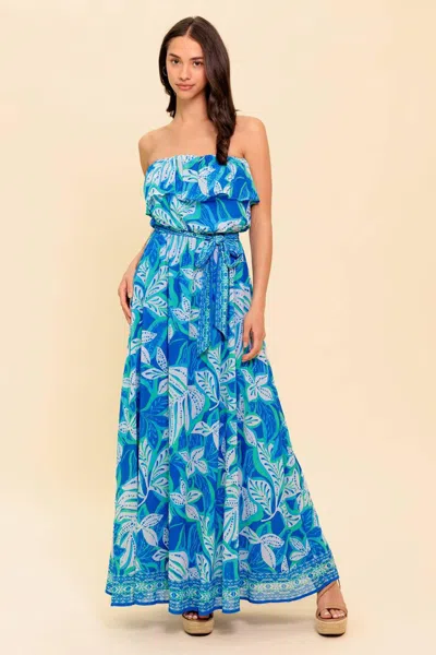 Truedames Manhattan Romance Woven Maxi Dress In Multi