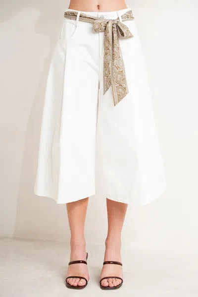 Truedames Marbella Moment Woven Culotte Pants In Multi