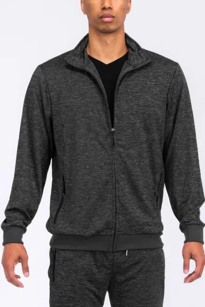 Truedames Marbled Track Jacket In Black