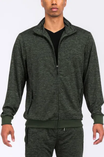 Truedames Marbled Track Jacket In Green