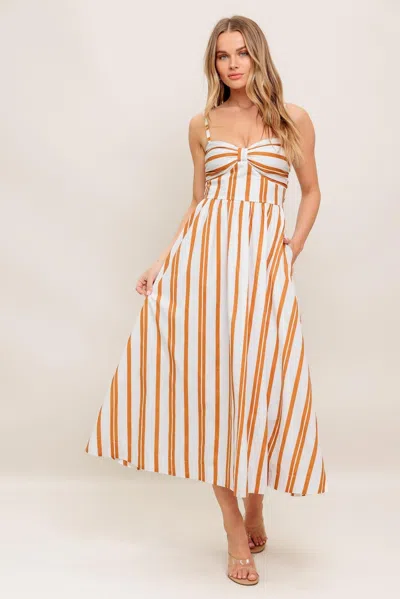 Truedames Marigold Motion Woven Midi Dress In Multi