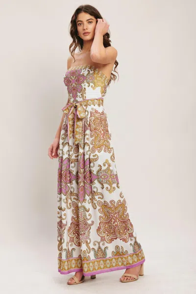 Truedames Mediterranean Dream Woven Jumpsuit In Multi