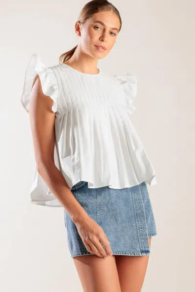 Truedames Memories In Focus White Woven Top