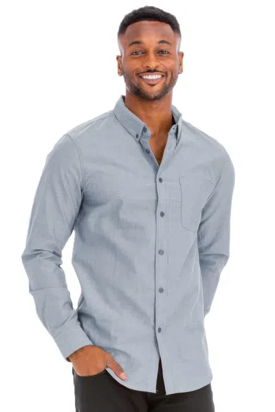 Truedames Men's Casual Long Sleeve Shirts In Blue