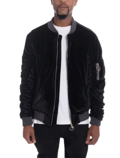 Truedames Men's Casual Slim Fit Bomber Jacket In Black