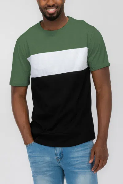 Truedames Mens Color Block Short Sleeve Tshirt In Multi