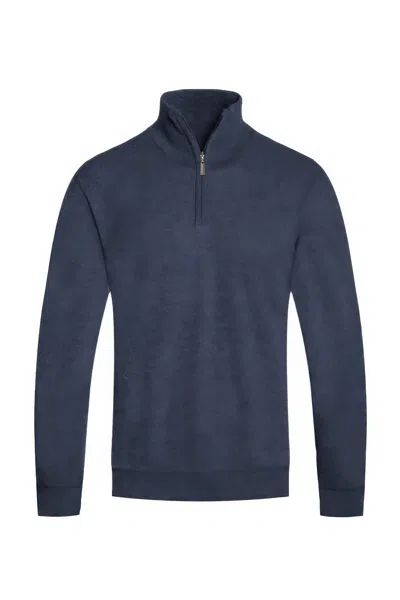 Truedames Mens Knit Quarter Zip Sweater In Multi