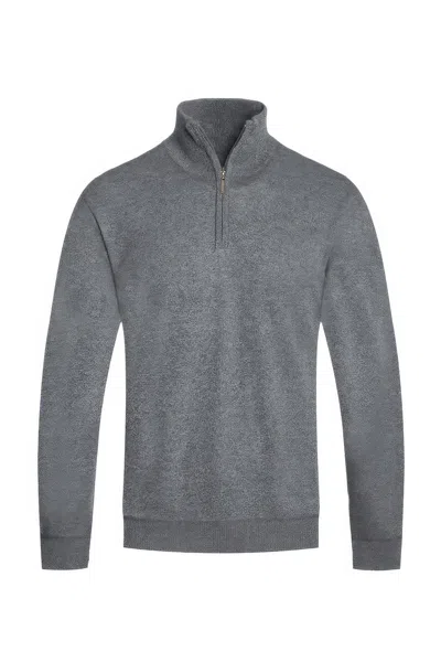 Truedames Mens Knit Quarter Zip Sweater In Multi
