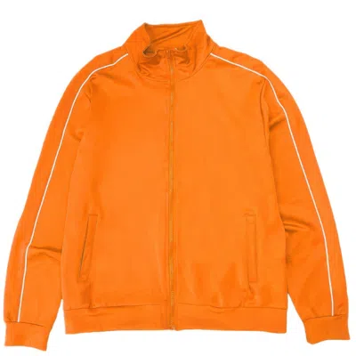 Truedames Mens Side Pipe Track Jacket In Orange