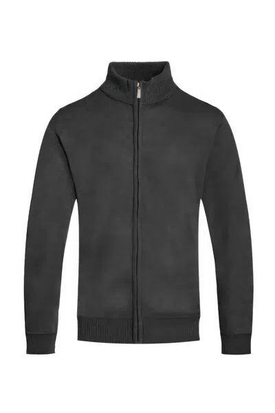Truedames Mens Solid Full Zip Sweater In Pink