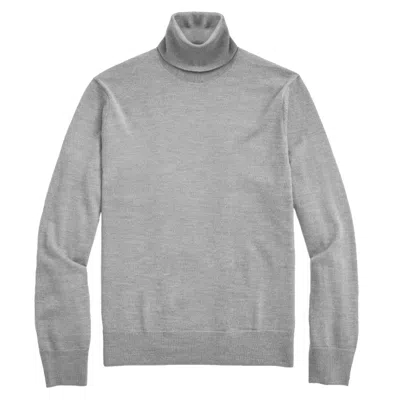 Truedames Mens Solid Turtleneck Sweater In Grey