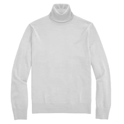 Truedames Mens Solid Turtleneck Sweater In Gray