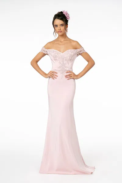 Truedames Mermaid Off The Shoulder Formal Gown In Multi