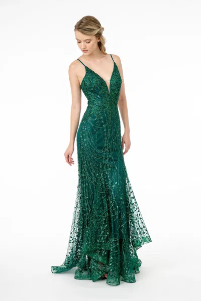 Truedames Mermaid Prom Dress In Green