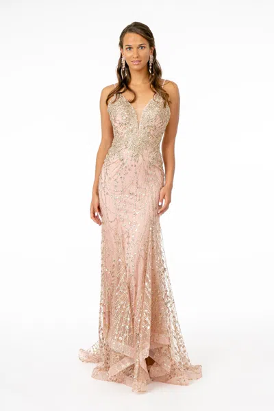 Truedames Mermaid Prom Dress In Pink