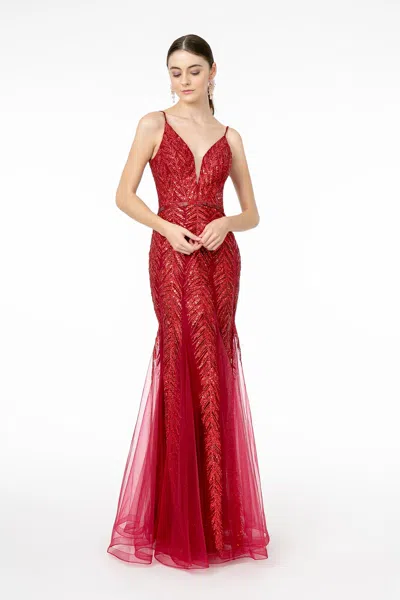 Truedames Mermaid Prom Gown In Red
