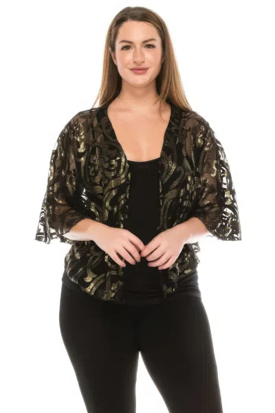 Truedames Mesh Burnout Wrap In Brown