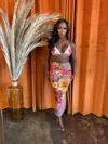 Truedames Mesh Midi Cover-up Skirt In Multi
