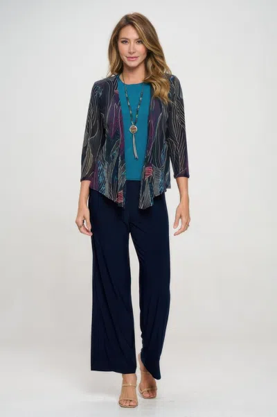 Truedames Mesh Romance Cardigan In Multi