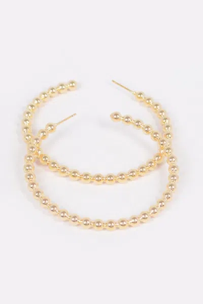 Truedames Metal Hoop Earring In Gold