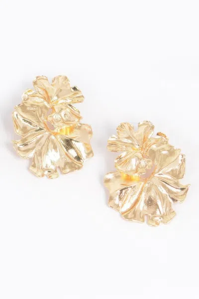 Truedames Metal Vintage Earring In Gold